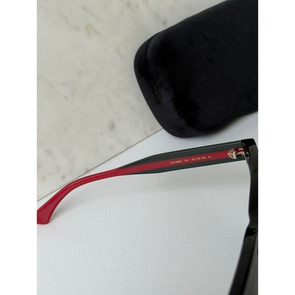 NEW Gucci GG1869S Black Squared Sunglasses $515 - Picture 9 of 10